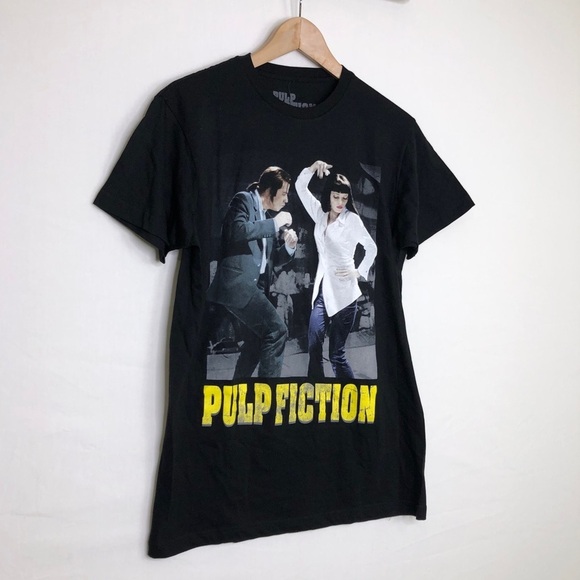Goody Two Sleeves, Pulp Fiction Forever 21 black graphic T-shirt - Picture 5 of 9